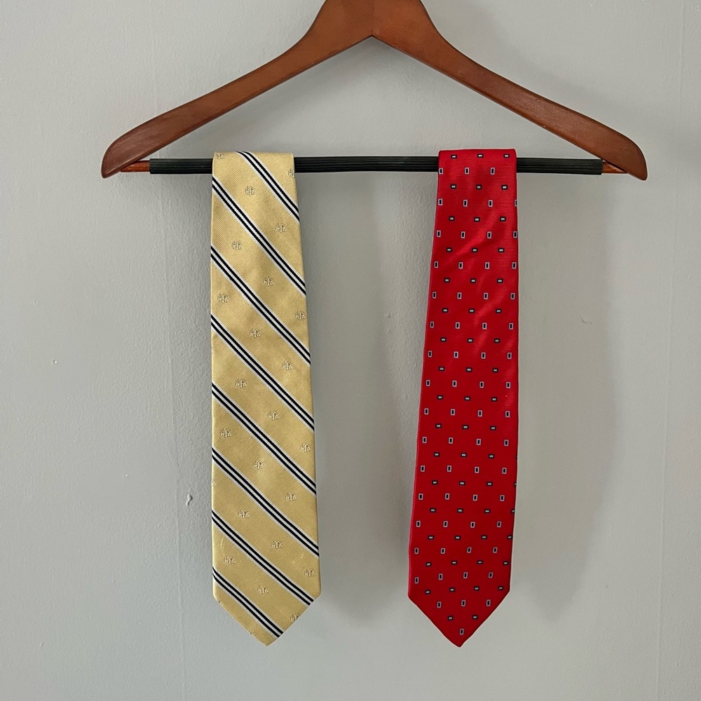 Bundle of Two Brooks Brothers Ties 100% Silk